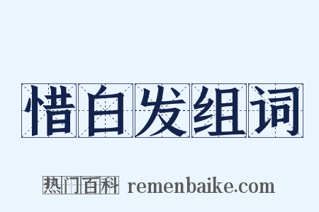 惜白发组词是什么意思的图片